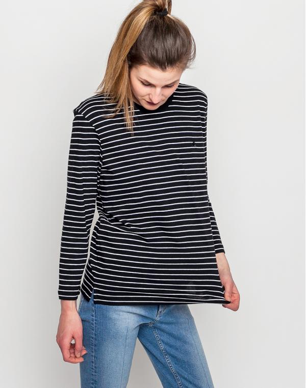 Triko Carhartt WIP 3/4 Cullen Black / White