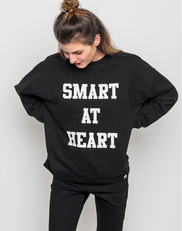 Mikina Carhartt WIP Eason Smart at Heart Black / White