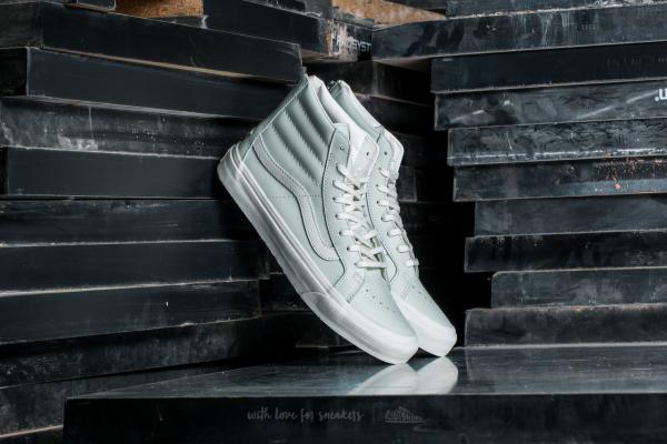 Vans Sk8-Hi Slim Zip Leather Zephyr Blue/ Blanc De Blanc