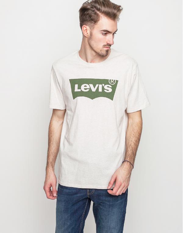 Logo tee Levi´s® Housemark Chalky White Heather