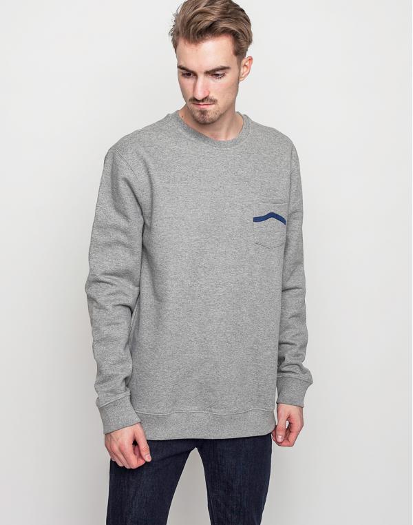 Mikina Vans Side Stripe Pocket Concrete Heather