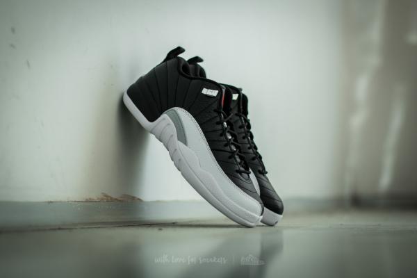 Air Jordan 12 Retro Low BG Black/ Varsity Red-White