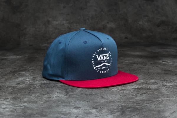 Vans Side Stripe Snapback Dress Blues-Rhubarb