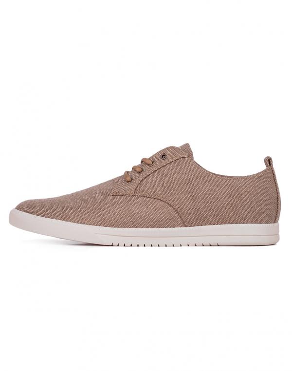 Sneakers - tenisky Clae Ellington Textile Tan Hemp Canvas