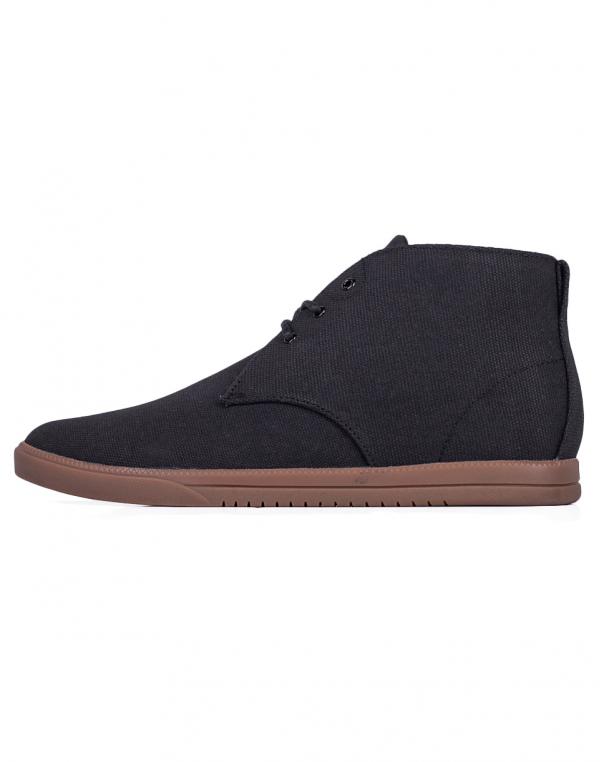 Boty Clae Strayhorn Textile Black Hemp Canvas