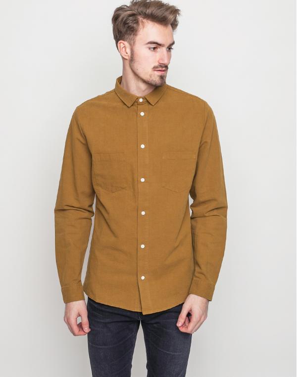 Košile RVLT 3561 Shirt light brown
