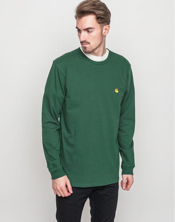 Triko Carhartt WIP Chase Fir / Gold