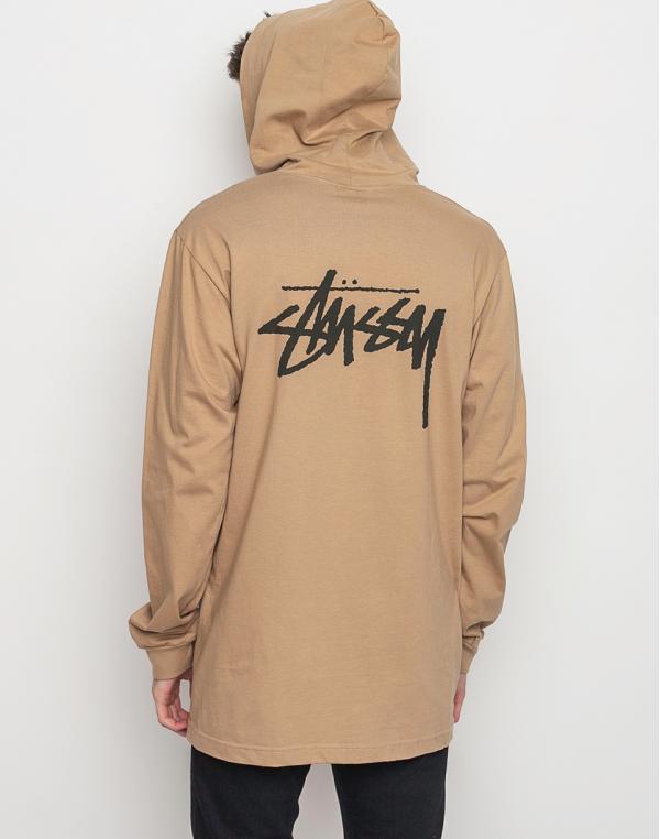 Triko Stussy Original Stock Hood Light Brown