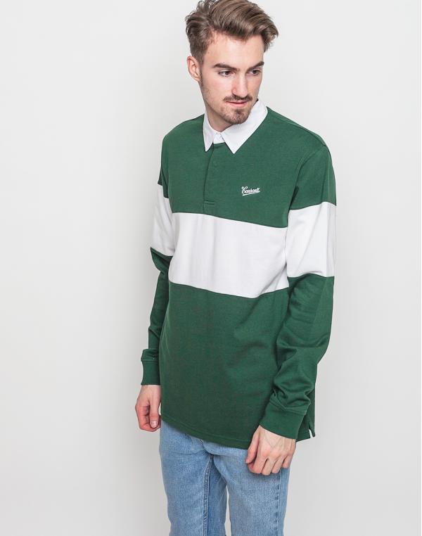 Polo triko Carhartt WIP Strike Rugby Polo Fir / White