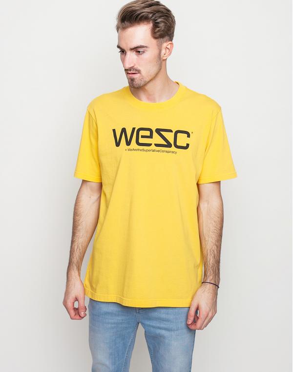 Logo tee WeSC T-Shirt WeSC Yellow