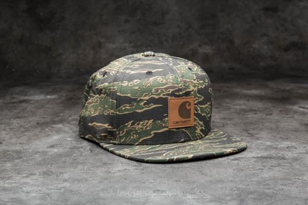 Carhartt WIP Logo Cap Camo Tiger, Laurel