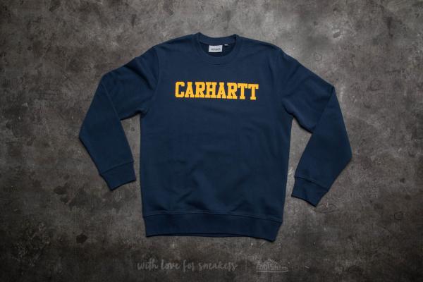 Carhartt WIP College Sweat Blue/ Yellow