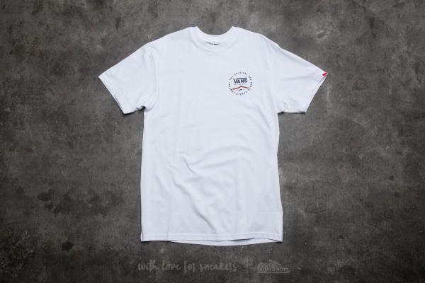 Vans Original Rubber Co. Tee White-Dress Blues