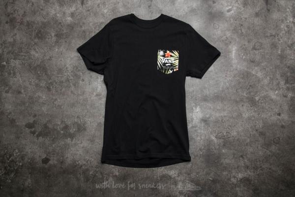 Vans Mn Print Box Pocket Tee Black-Black Decay Palm