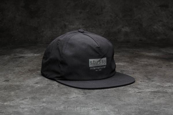 Stüssy Reflective Tape Cap Black