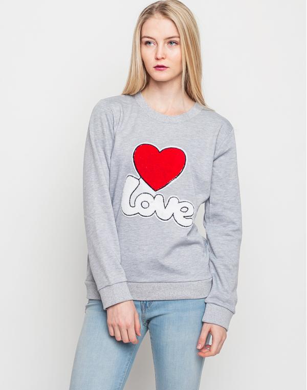 Mikina Compania Fantastica Love Grey