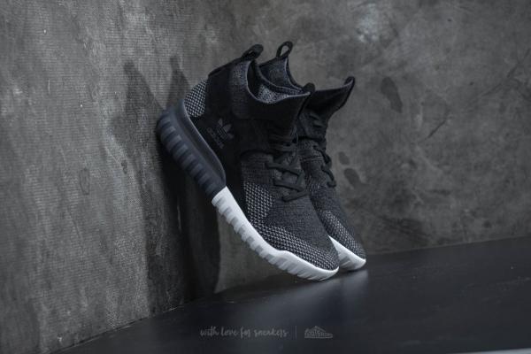 adidas Tubular X Primeknit Core Black/ Dark Grey/ Charcoal Solid Grey