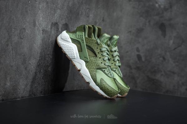 Nike Wmns Air Huarache Run Premium Palm Green/ Legion Green-Sail