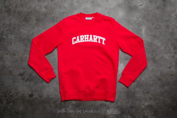 Carhartt WIP Yale Sweat Chili/ White