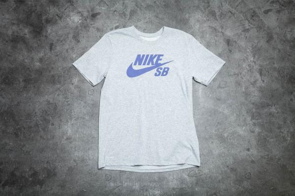 Nike SB Logo Tee Heather Grey