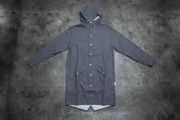 Rains Long Jacket Smoke