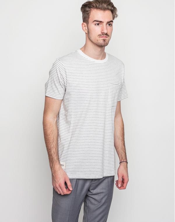 Triko Wemoto Blake Stripe Off White - Heather