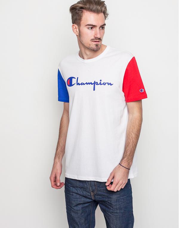 Logo tee Champion Crewneck 006 WHT / BAI / RED