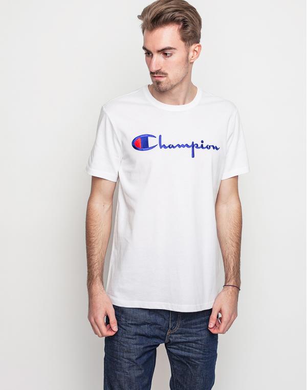 Logo tee Champion Crewneck 006 WHT