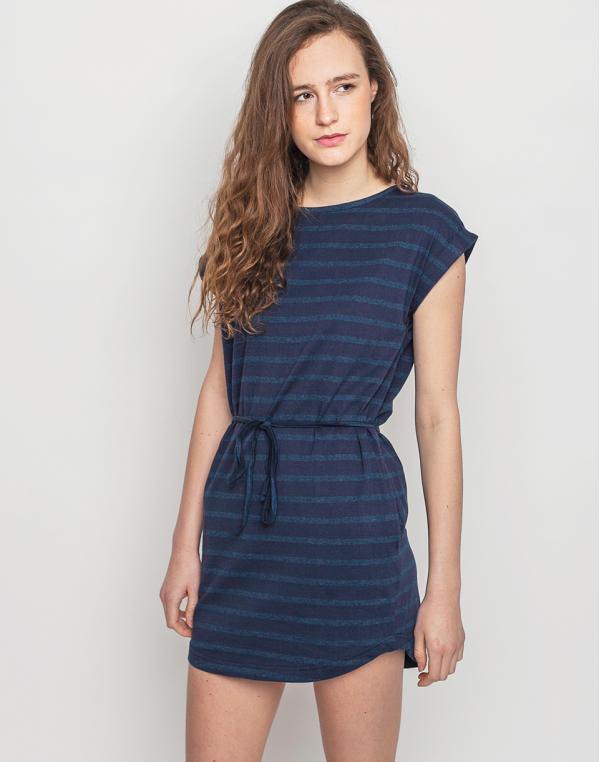 Šaty Wemoto Kano Stripe Navy Blue - Navy Blue Melange
