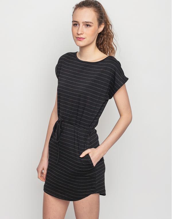 Šaty Wemoto Kano Stripe Black - Black Melange