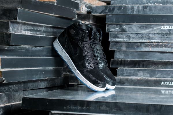 Air Jordan 1 Retro Hi Premium HC GG Black/ Black-White-Gym Red