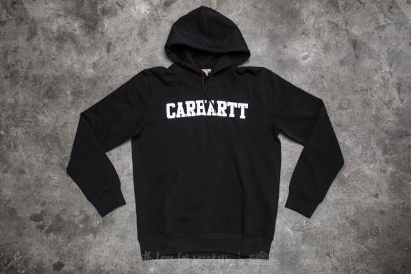 Carhartt WIP Hooded College Sweat Black/ White