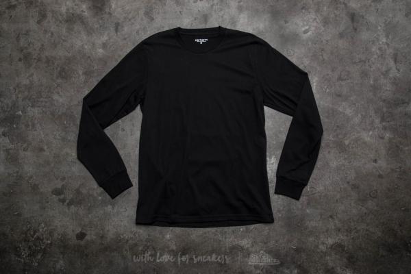 Carhartt WIP Long Sleeve Base T-Shirt Black/ White