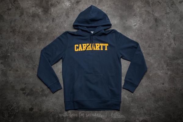 Carhartt WIP  Hooded College Sweat Blue/ Yellow