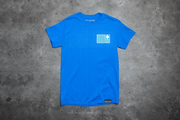 Pink Dolphin Flag Tee Blue