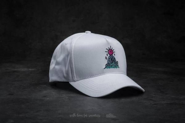 Pink Dolphin Tombstone 5 Panel Snapback White