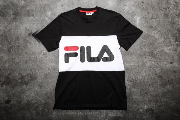 FILA Day Tee Black-Bright White