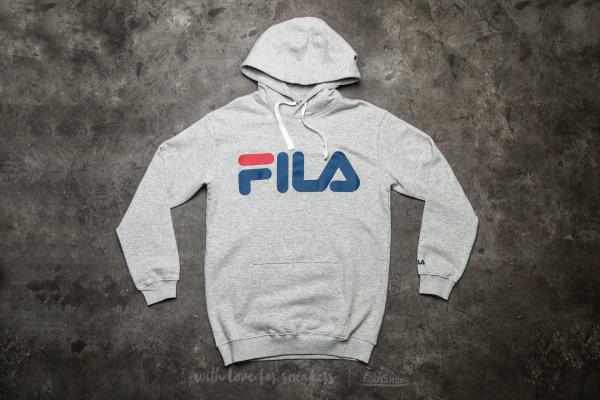 FILA Classic Logo Hoody Light Grey Melange