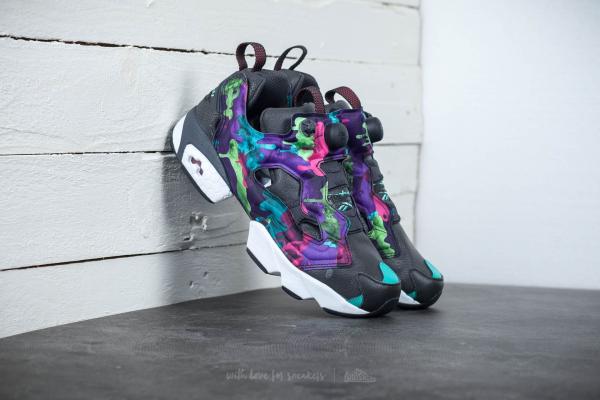 Reebok Instapump Fury Interrupt Coal/ Emerald Sea/ Pink