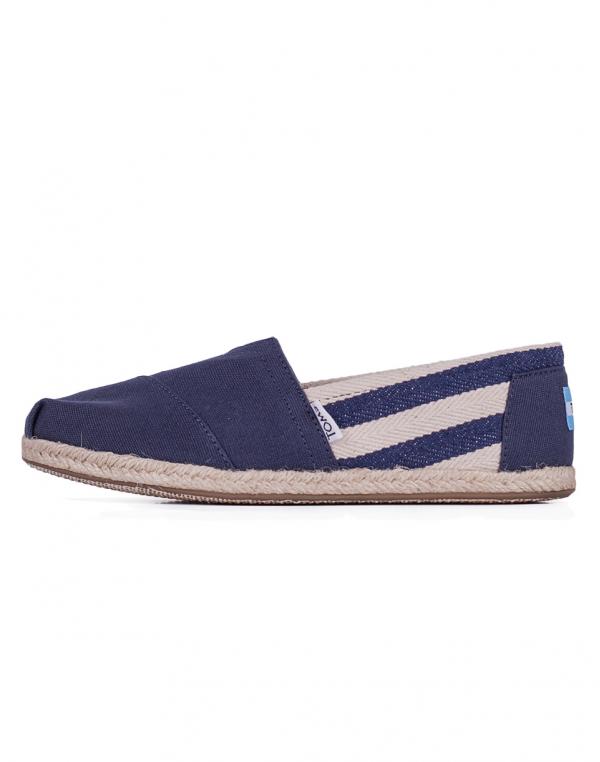 Toms Classic navy stripe 37