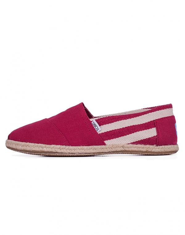 Toms Classic Red Stripe 37
