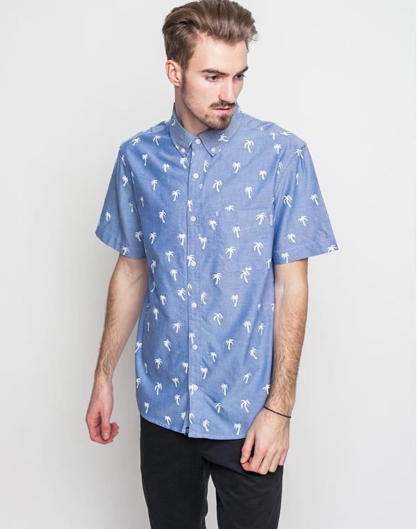 Dedicated AO Short Sleeve Painted Palms Blue S