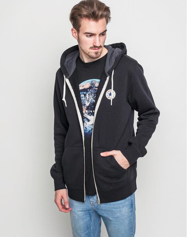 Mikina Converse Core Full Zip BLACK