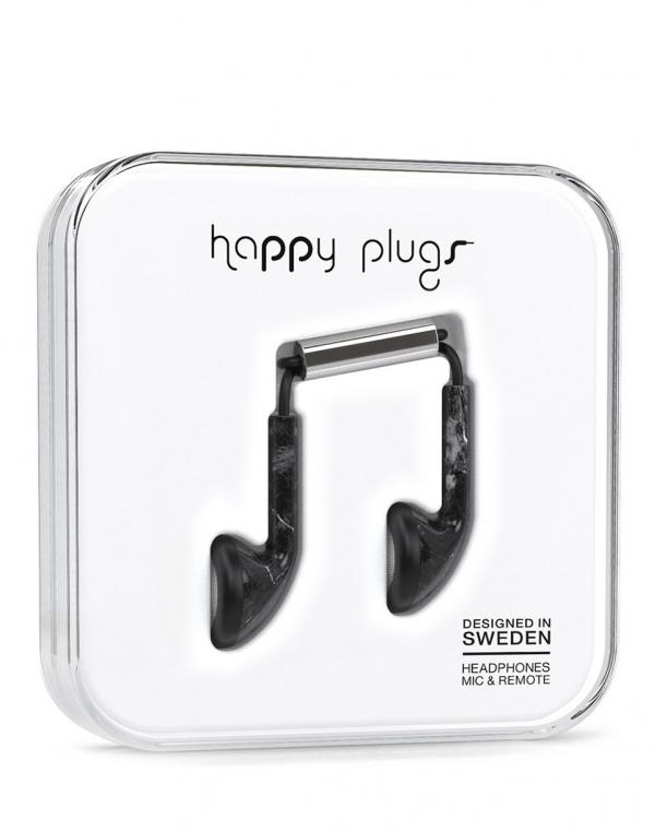 Happy Plugs Earbud Black Marble