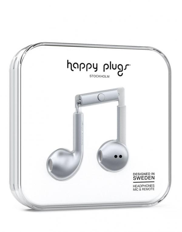 Sluchátka Happy Plugs Earbud Plus Space Grey