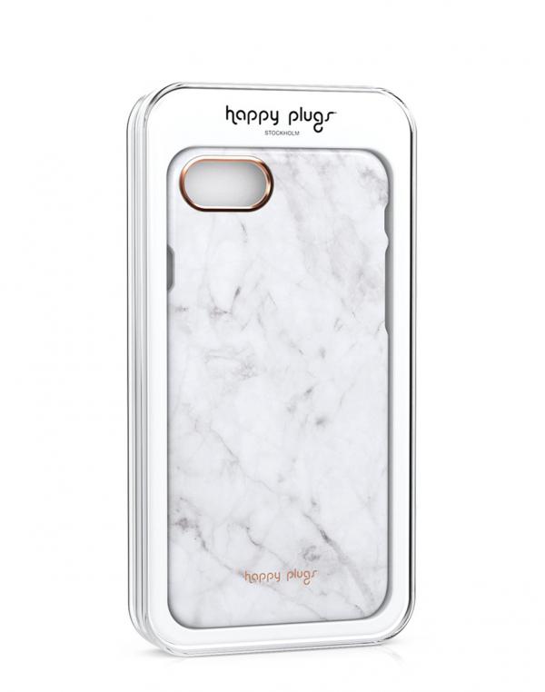 Na telefon Happy Plugs iPhone 7 Slim Case White Marble