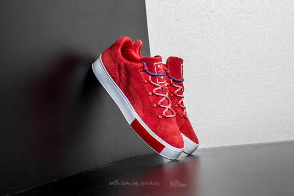 Puma x Daily Paper Court Platfrom S High Risk Red