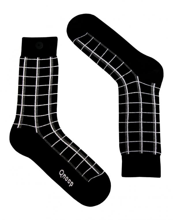 Ponožky Qnoop Grid Black
