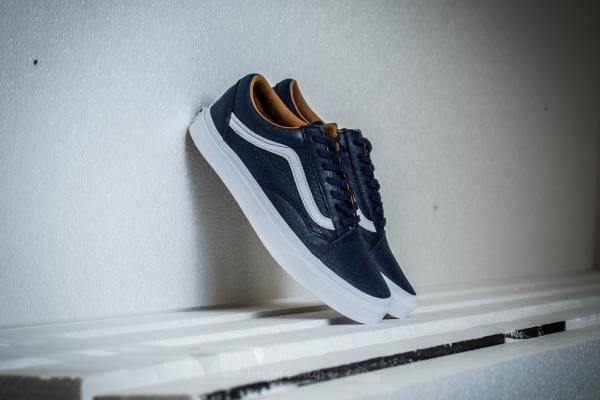 Vans Old Skool Premium Leather Parisian Night/ True White