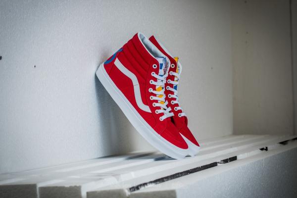 Vans Sk8-Hi Reissue (1966) Red/ Blue/ True White